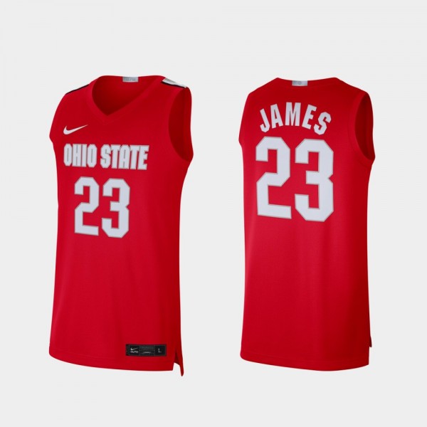 Ohio State Buckeyes LeBron James Men's #23 Limited Alumni Scarlet College Football Jersey 2404PNQX6